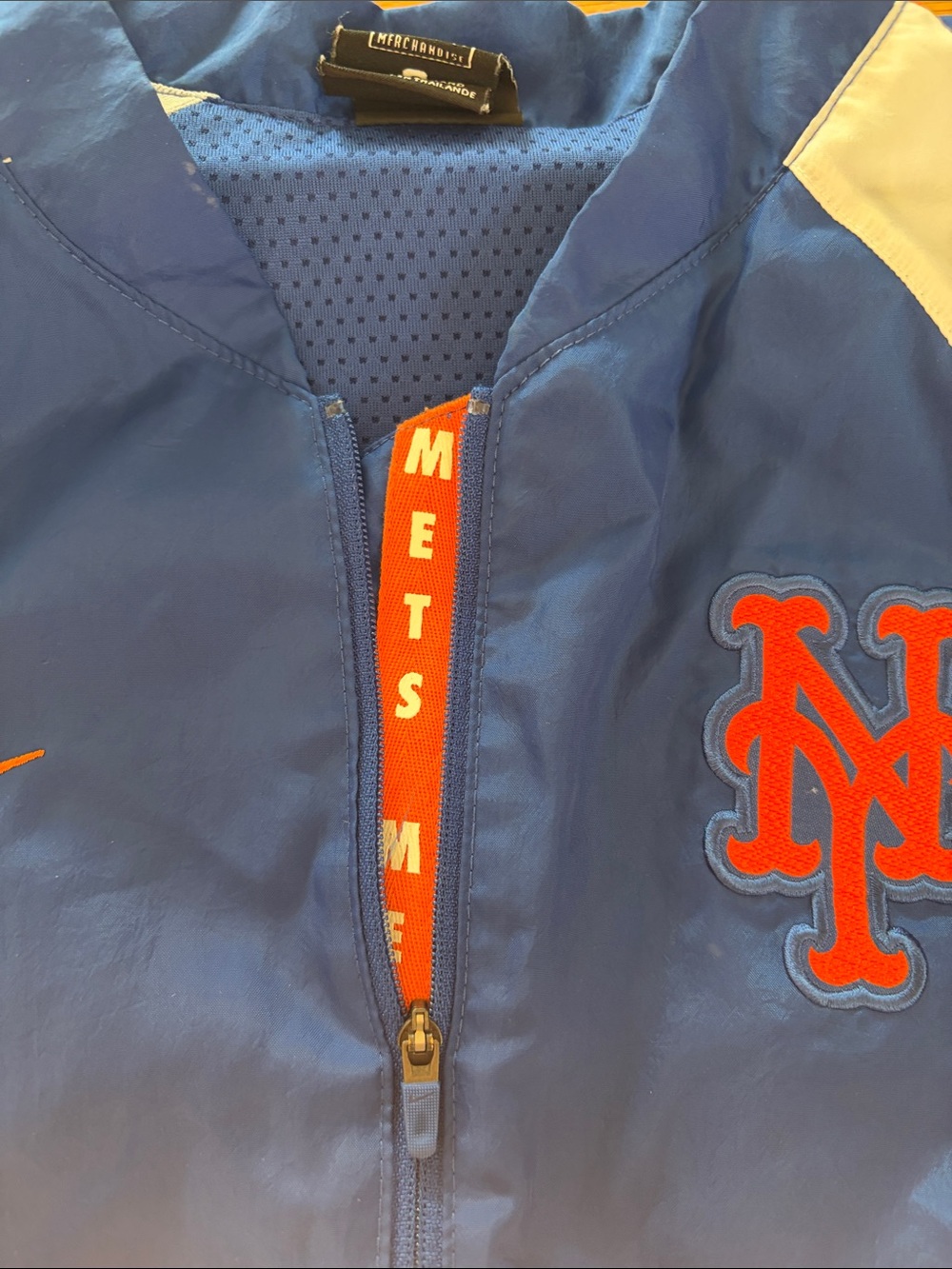 nike womens mets track jacket sz small - Picture 4 of 6